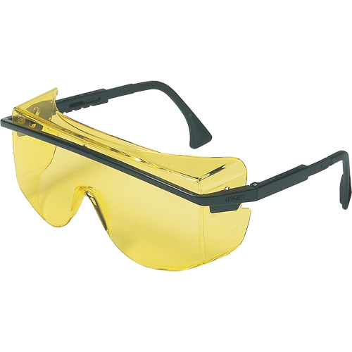 Lunettes de s&eacute;curit&eacute; Uvex Astrospec OTG 3001, Lentille Ambr&eacute;e, Anti-&eacute;gratignures, ANSI Z87+/R&eacute;pond ou surpasse la norme CSA Z94.3 Mukwa Safety Services