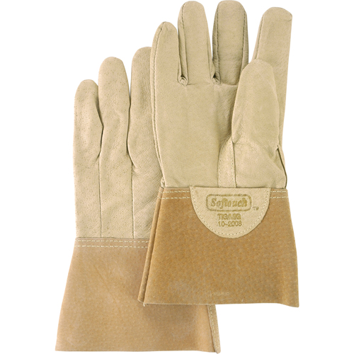 Softouch Welding Gloves, Split Pigskin, Size Large Mukwa Safety Services