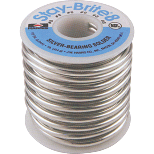 M&eacute;tal d'apport Stay-Brite 8, Sans plomb, 94 % d'&eacute;tain, 6 % d'argent, &acirc;me Plein, dia. 0,0625" Mukwa Safety Services