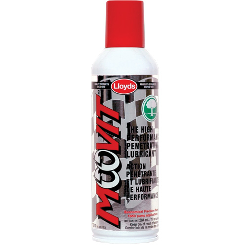 Lubrifiant haute performance Moovit, Canette a&eacute;rosol/Bouteille &agrave; g&acirc;chette, 10 oz/10 oz Mukwa Safety Services