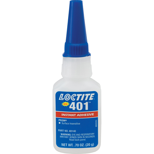 Adh&eacute;sif instantan&eacute; Prism 401, Transparent, Bouteille, 20 g Mukwa Safety Services
