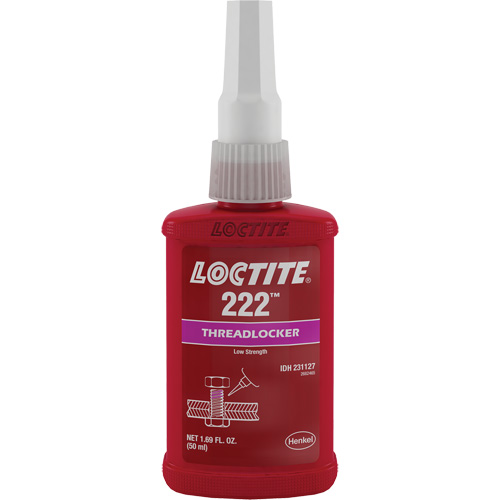 Adh&eacute;sif frein-filet 222, Mauve, Basse, 50 ml, Bouteille Mukwa Safety Services