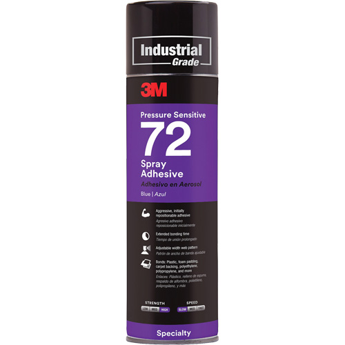 Adh&eacute;sifs autocollants 72, Bleu, Canette a&eacute;rosol Mukwa Safety Services