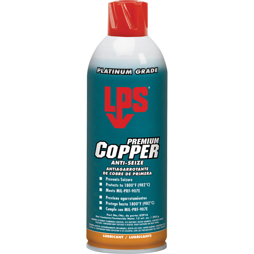 Antigrippant au cuivre, 16 oz, Canette a&eacute;rosol, 1800°F (982°C) Temp&eacute;rature max. Mukwa Safety Services