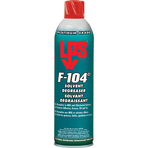 Solvant & d&eacute;graissant &agrave; &eacute;vaporation rapide F-104°, Canette a&eacute;rosol Mukwa Safety Services