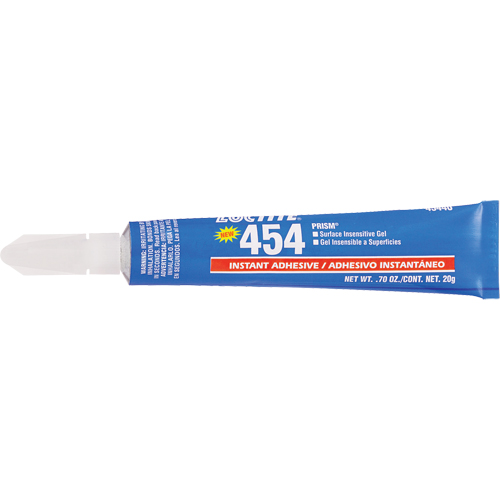 Gel adh&eacute;sif instantan&eacute; Prism 454, Transparent, Tube, 20 g Mukwa Safety Services
