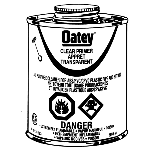 Appr&ecirc;t transparent, 946 ml, Canette &agrave; dessus brosse Mukwa Safety Services
