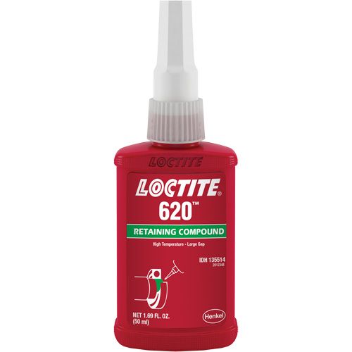 Compos&eacute; de retenue 620 haute temp&eacute;rature, 50 ml, Bouteille, Vert Mukwa Safety Services