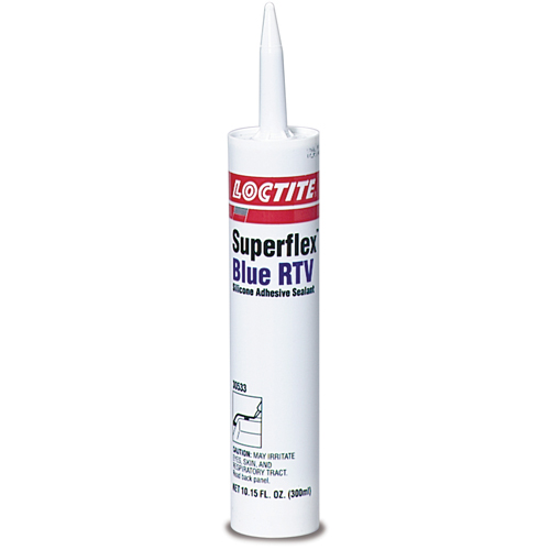 Superflex RTV Silicone Adhesive Sealant, Cartridge, Blue Mukwa Safety Services