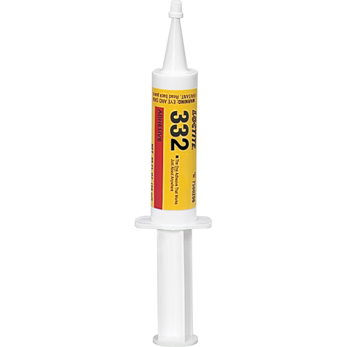 Adh&eacute;sif structurel 332 pour environnements s&eacute;v&egrave;res, 623 g, Seringue, Ambr&eacute;e Mukwa Safety Services