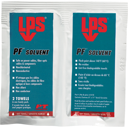 PF&reg; Solvent, Packets Mukwa Safety Services