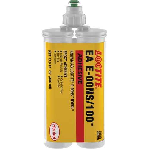 &eacute;poxyde Hysol E-00NS, 400 ml, Cartouche double, Deux composants, Translucide Mukwa Safety Services