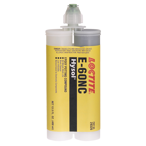 E-60NC Electrically Non-Corrosive Structural Adhesives, 400 ml, Dual Cartridge, Two-Part, Black Mukwa Safety Services