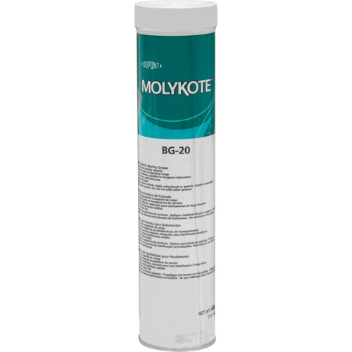 Graisse de roulement haute performance Molykote BG 20, 400 g, Cartouche Mukwa Safety Services