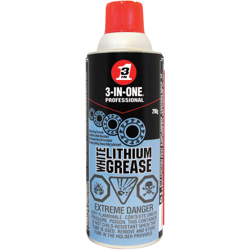 Graisse de lithium blanc 3-IN-1 , Canette a&eacute;rosol Mukwa Safety Services