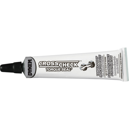 Cross Check Torque Seal&reg; Tamper-Proof Indicator Paste, 1 fl. oz., Tube, White Mukwa Safety Services