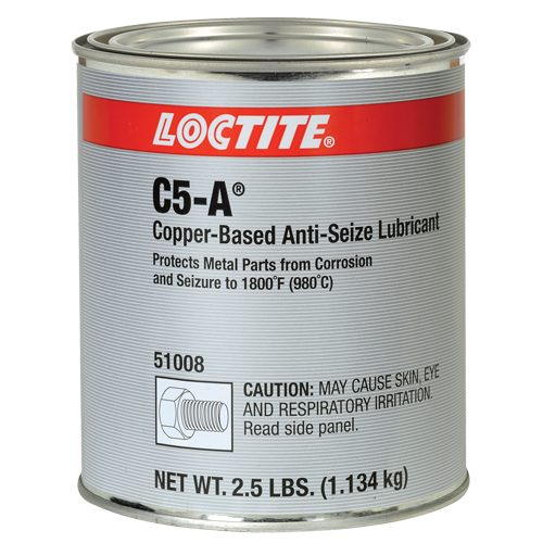 Lubrifiant antiblocage au cuivre Loctite 8008 C5-A, 2,5 lb, Canette, 1800°F (982°C) Temp&eacute;rature max. Mukwa Safety Services