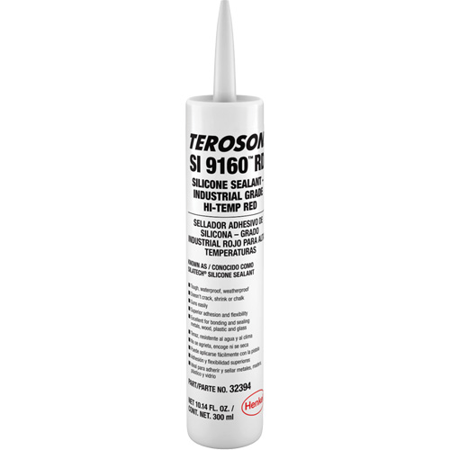 Teroson&reg; SI 9160 High Temperature Silicone Sealant, Cartridge, Red Mukwa Safety Services