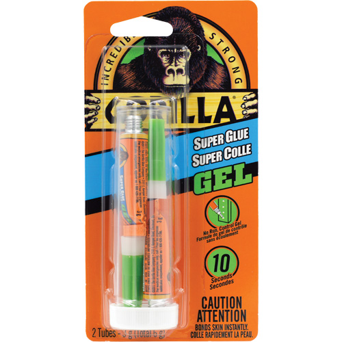 Super Glue Gel, 2 x 3 g, Tube, Clear Mukwa Safety Services