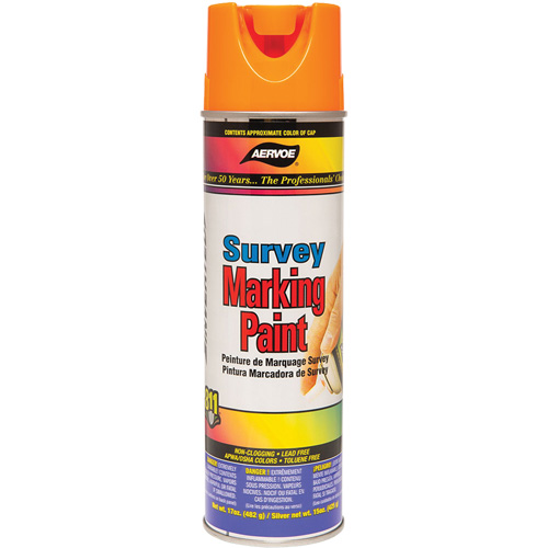 Solvent-Based Marking Paint, 17 oz., Aerosol Can Mukwa Safety Services