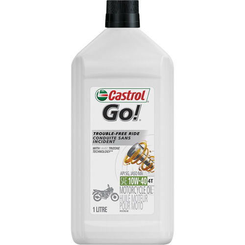 Huile pour moteur de moto 4 temps 10W40 GRANDPRIX, 1 L, Bouteille Mukwa Safety Services
