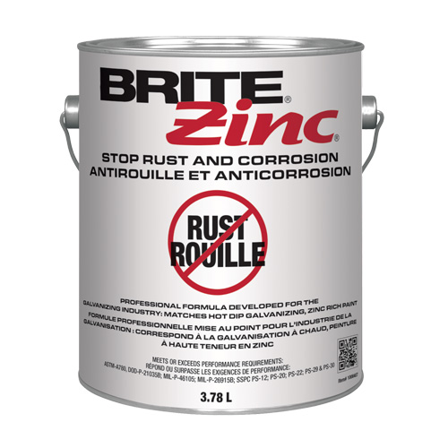 BRITE Zinc&reg; Corrosion Inhibitor, Gallon Mukwa Safety Services