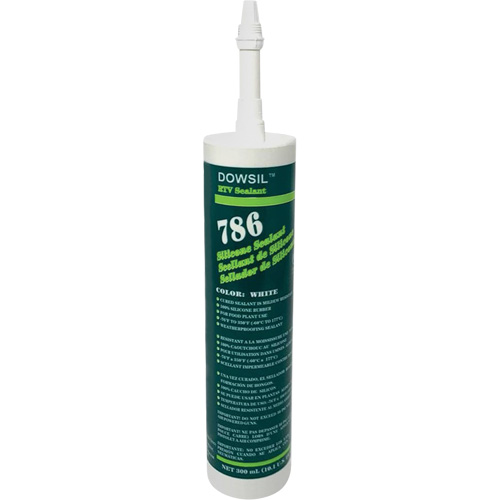 Dowsil 786 Silicone Sealant, 300 ml, Cartridge, White Mukwa Safety Services