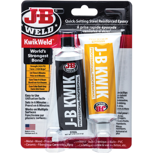 Colle &eacute;poxyde KwikWeld, Deux composants, Tube, 10 oz, Gris Mukwa Safety Services