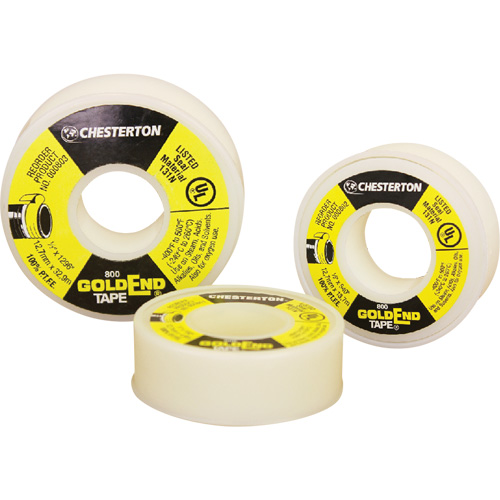 Scellant en PTFE GoldEnd, Ruban, 1/2" x 540", -240° C - 260° C/-400° F - 500° F Mukwa Safety Services