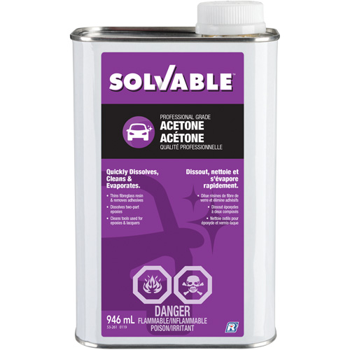 Ac&eacute;tone liquide, 946 ml Mukwa Safety Services