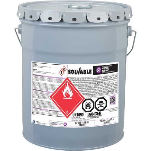 Liquid Acetone, 18.9 L Mukwa Safety Services