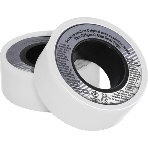 Ruban d'&eacute;tanch&eacute;it&eacute; pour filet en PTFE, 480" lo x 3/4" la, Blanc Mukwa Safety Services