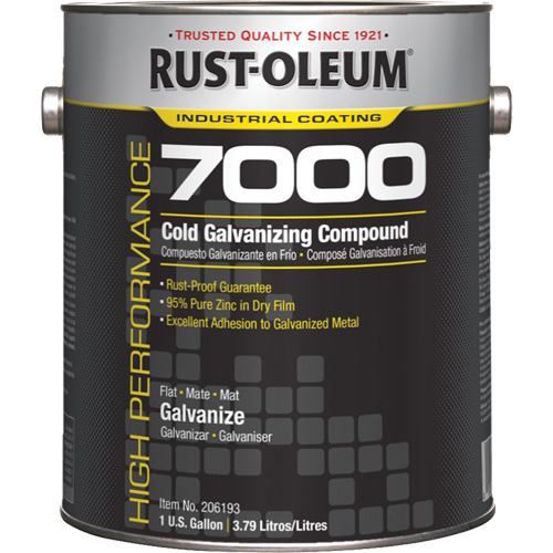 High-Performance 7000 System Cold Galvanizing Compound, Gallon Mukwa Safety Services
