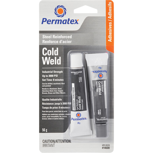Cold Weld Bonding Compound, 2 x 28 g, Tube, Two-Part, Grey Mukwa Safety Services