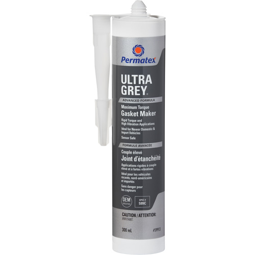 Ultra Grey&reg; Rigid High-Torque RTV Silicone Gasket Maker, Cartridge, Grey Mukwa Safety Services