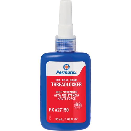 Adh&eacute;sif frein-filet, Rouge, &eacute;lev&eacute;, 50 ml, Bouteille Mukwa Safety Services