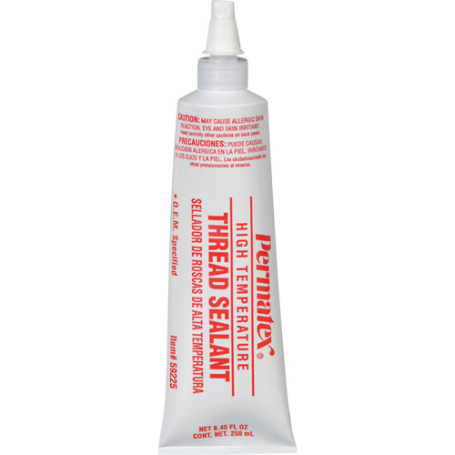 Scellant pour filetage haute temp&eacute;rature, Tube, 250 ml, -54° C - 204° C/-65° F - 400° F Mukwa Safety Services