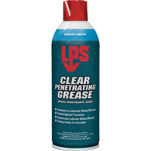 Clear Penetrating Grease, 11 oz., Aerosol Can Mukwa Safety Services