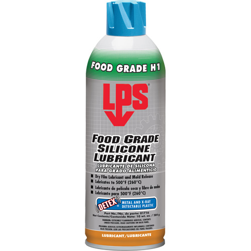 Detex&reg; Food Grade Silicone Lubricant, Aerosol Can Mukwa Safety Services