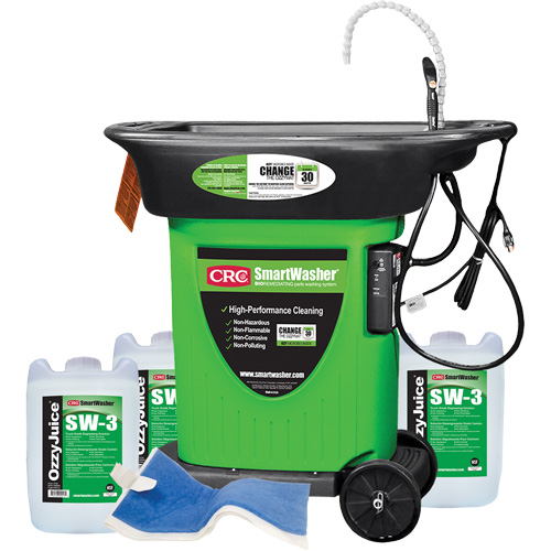 Trousse de bassin de nettoyage de pi&egrave;ces mobile SmartWasher SW-323 Mukwa Safety Services