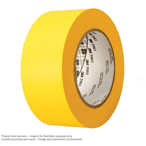 3903 Vinyl Duct Tape, 76 mm (3") W x 45.75 m (150') L, 6.5 mils, Yellow Mukwa Safety Services