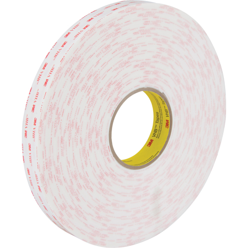 VHB Tape 4950, 33 m (108') L x 25.4 mm (1") W, 45 mils, Acrylic Mukwa Safety Services