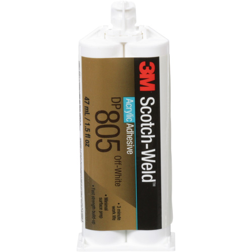 Adh&eacute;sif acrylique Scotch-Weld, Deux composants, Cartouche double, 1,6 oz liq., Blanc cass&eacute; Mukwa Safety Services