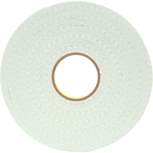 Double-Coated Urethane Foam Tape, 33 m (108') L x 25.4 mm (1") W, 62.5 mils, Urethane Mukwa Safety Services