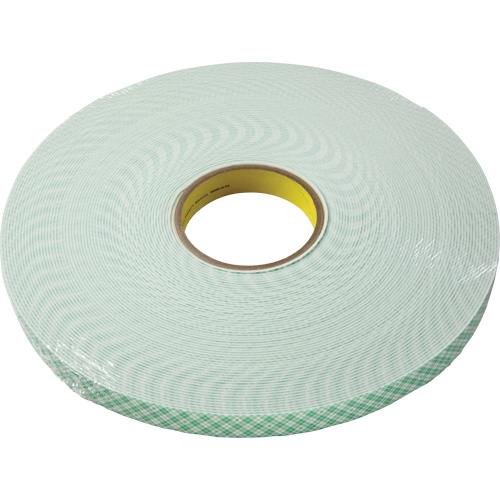 Ruban double face en mousse, 33 m (108') lo x 18 mm (3/4") la, 62,5 mils, Ur&eacute;thane Mukwa Safety Services