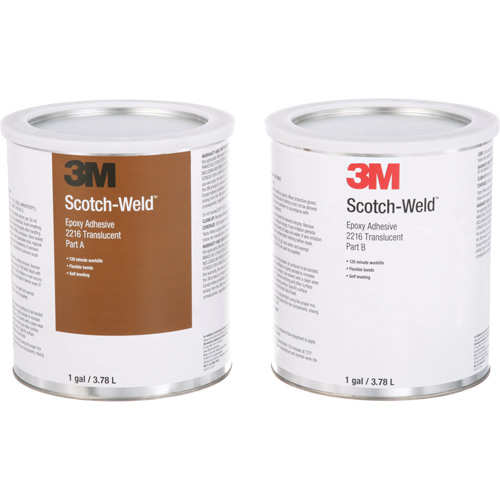 Adh&eacute;sif Scotch-Weld, 1 gal., Seau, Deux composants, Translucide Mukwa Safety Services