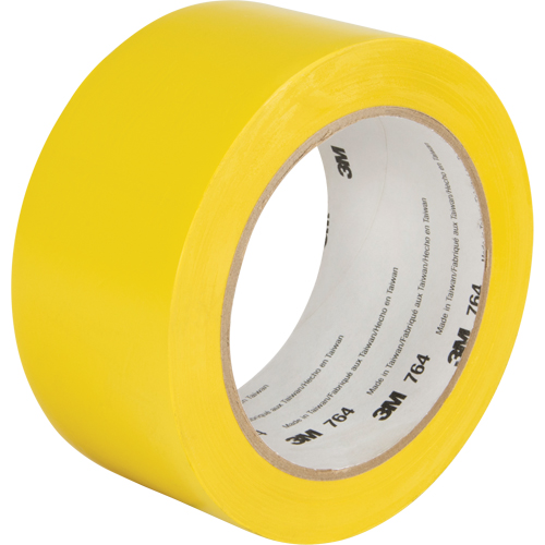 Ruban en vinyle pour travaux g&eacute;n&eacute;raux 764, 50,8 mm (2") la x 32,9 m (108') lo, 5 mils, Jaune Mukwa Safety Services
