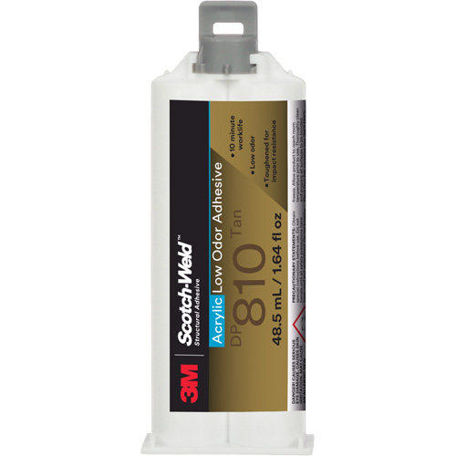 Adh&eacute;sif acrylique &agrave; faible odeur Scotch-Weld, Deux composants, Cartouche, 1,64 liq. oz., Blanc cass&eacute; Mukwa Safety Services