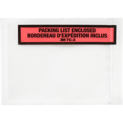 Packing List Envelope, 5-1/2" L x 4-1/2" W, Endloading Style Mukwa Safety Services