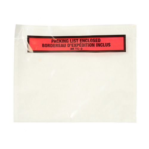 Pochette pour bordereau d'exp&eacute;dition, 7" lo x 5" la, Style Insertion par extr&eacute;mit&eacute; Mukwa Safety Services
